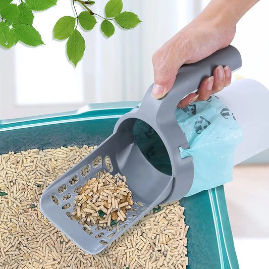 ClumpCatch™ - Cat Litter Scooper with Waste Bin Caddy