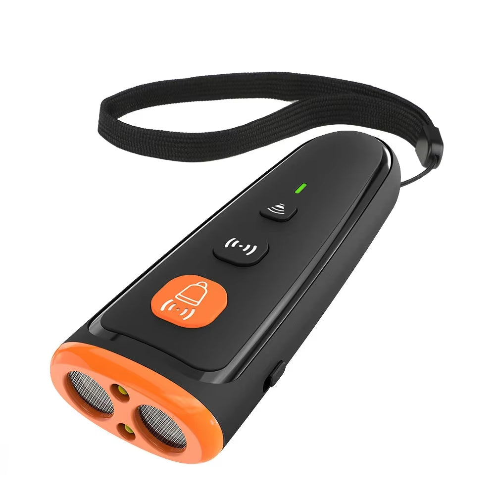 Rechargeable Ultrasonic Anti-Barking Device | Safe Dog Training Tool | Stop Barking up to 16.7 Ft | Effective for All Dog Breeds